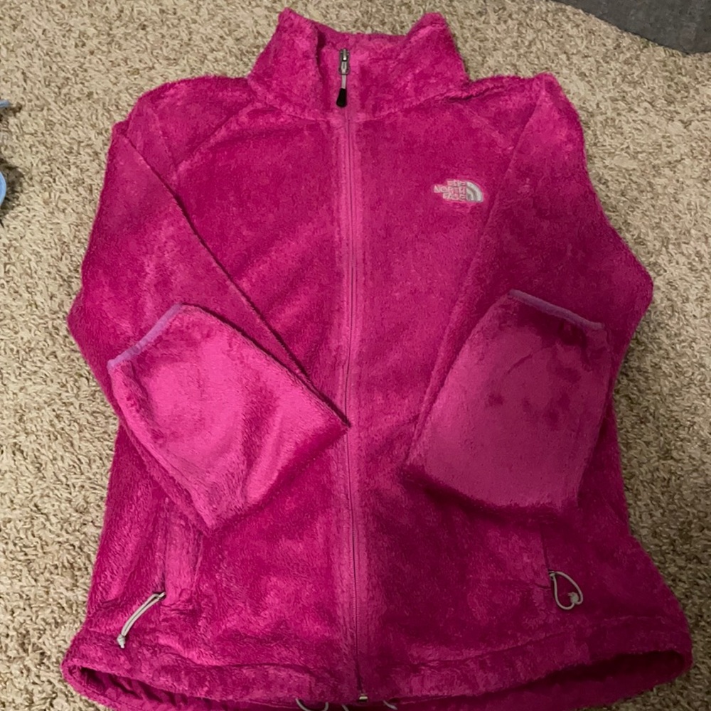 Pink north face jacket